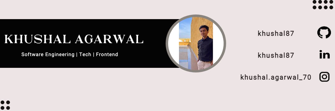 Khushal Agarwal banner