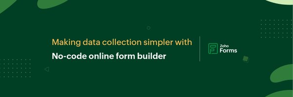 ZohoForms Profile Banner