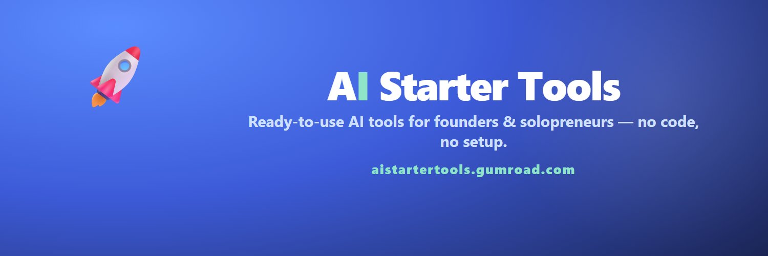 AIStarterTools's profile banner image