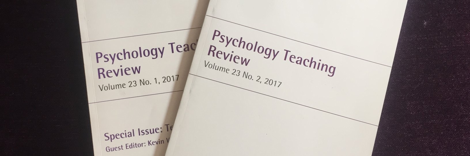 Psychology Teaching Review's banner