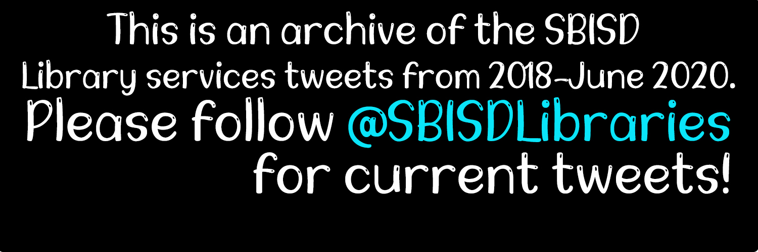 Archive of old SBISDLib tweets banner