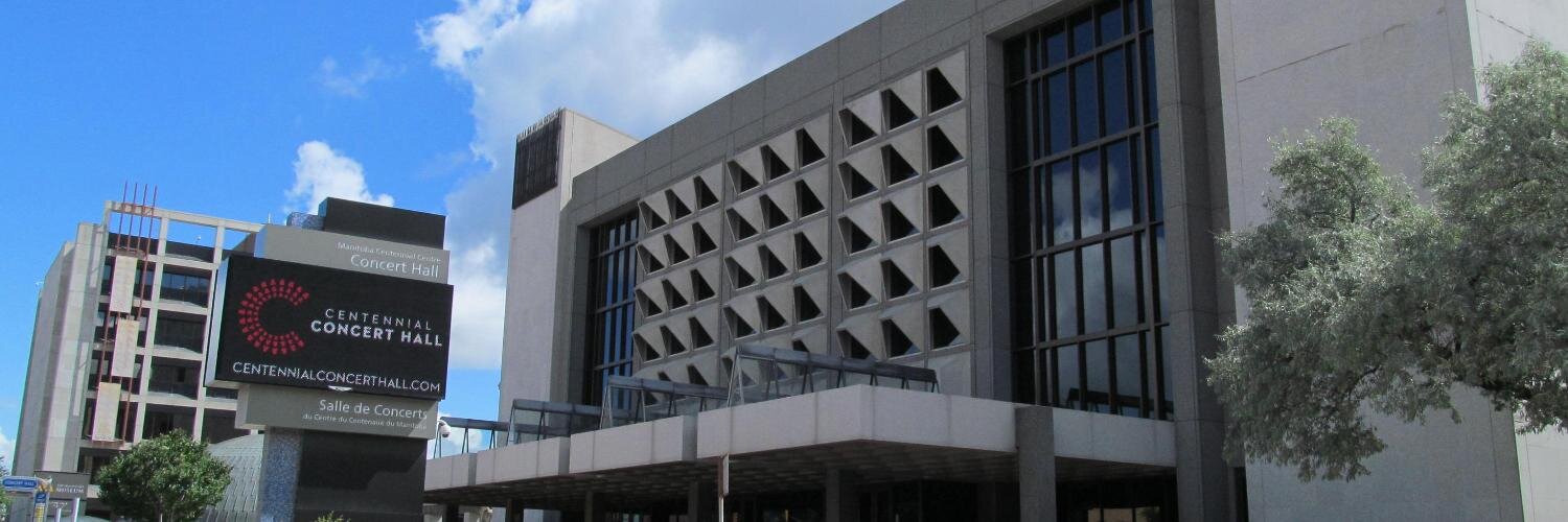 Centennial Concert Hall banner