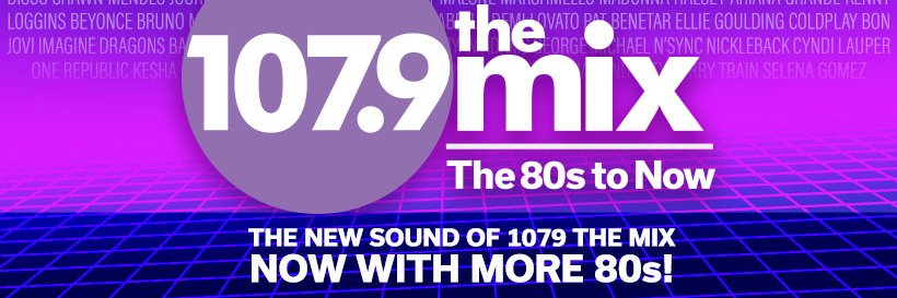 107.9 The Mix banner