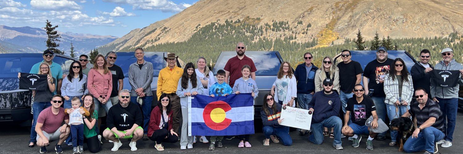 Denver Tesla Club's banner