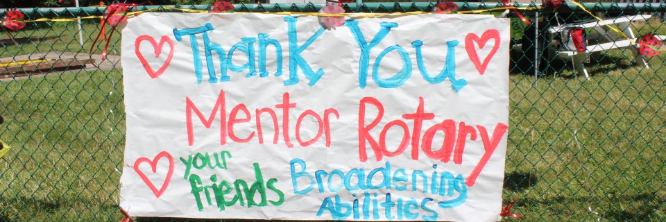 Mentor Rotary banner