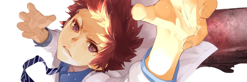 岡崎武士 月刊ヤンマガ『精霊使い -些の塵滓-』連載中 banner