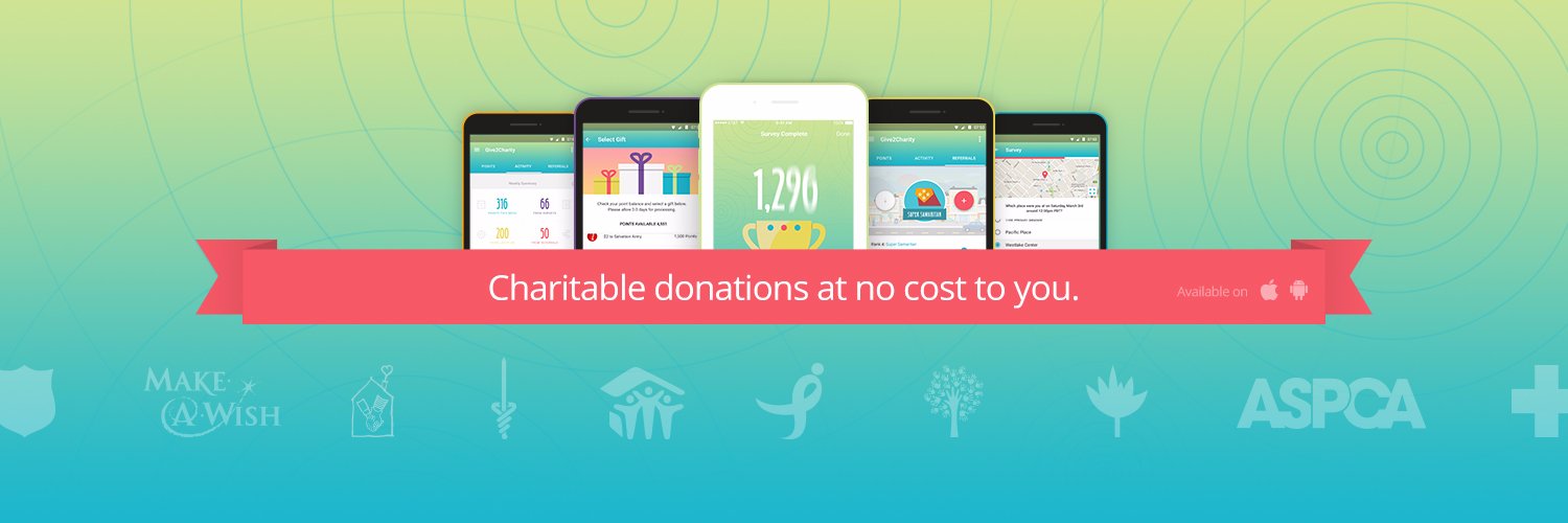 Give2CharityApp's profile banner image