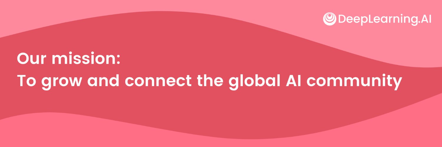 DeepLearning.AI's banner