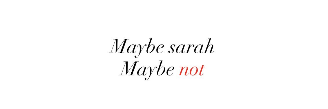 Maybesarh's profile banner image