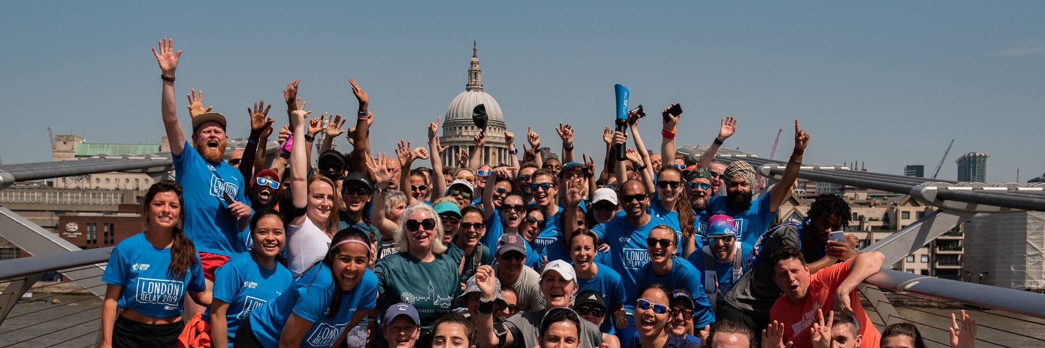 The London Relay banner