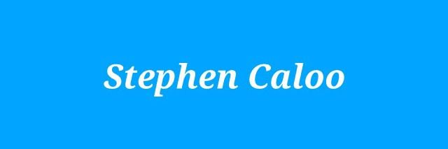Stephen Caloo banner