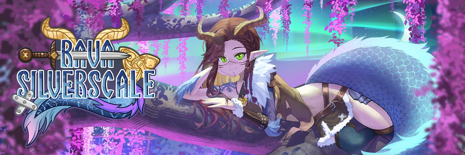 Rava Silverscale || Viking Drake Vtuber 🐾🐲|| banner