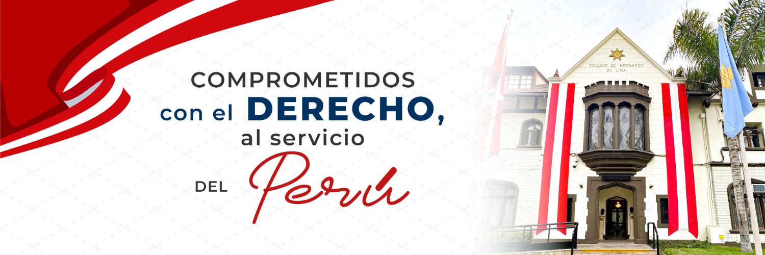 Colegio de Abogados de Lima's banner