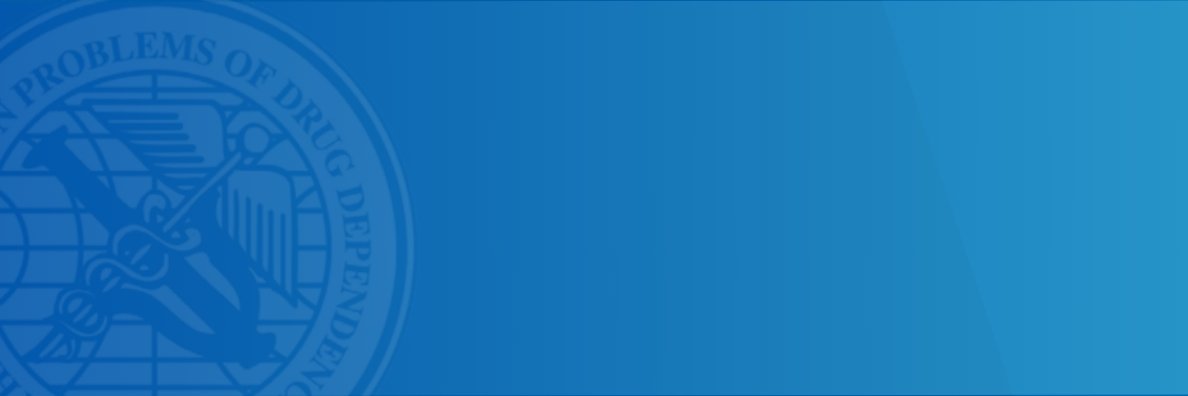 The College on Problems of Drug Dependence banner