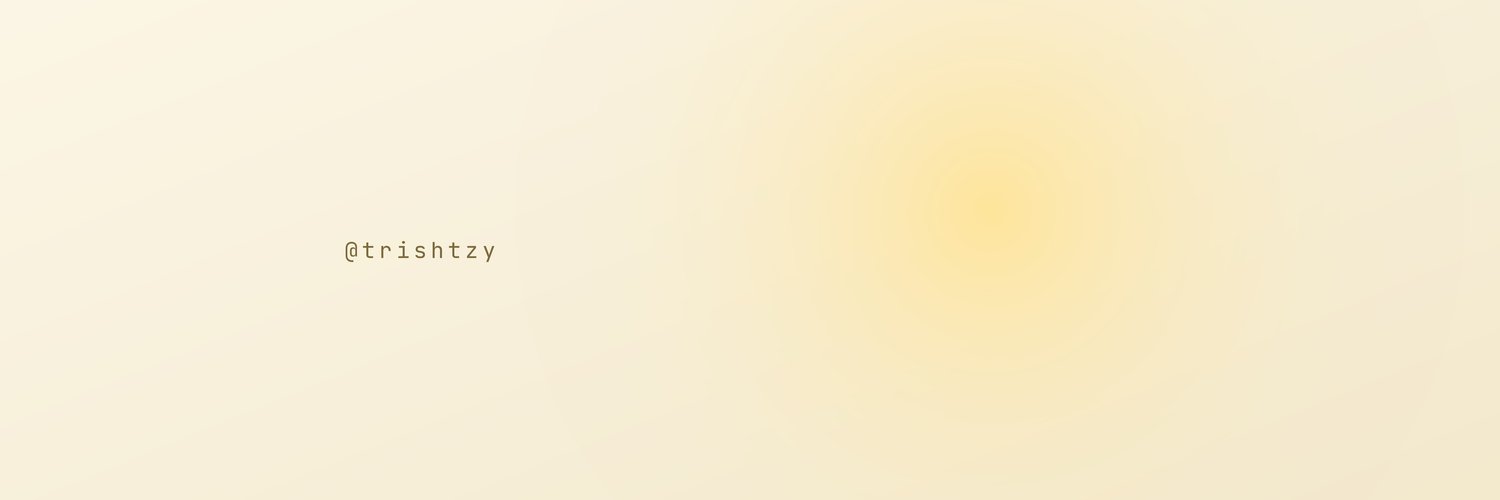 trishtzy's profile banner image