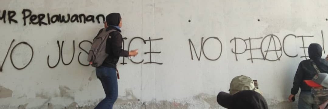 #NoJusticeNoPeace banner