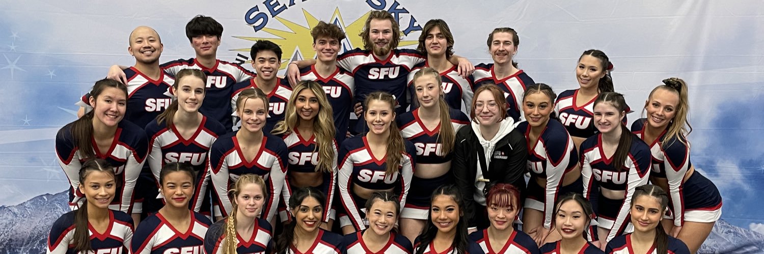 SFU Cheerleading banner