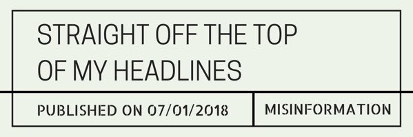 Straight Off The Top Of My Headlines banner
