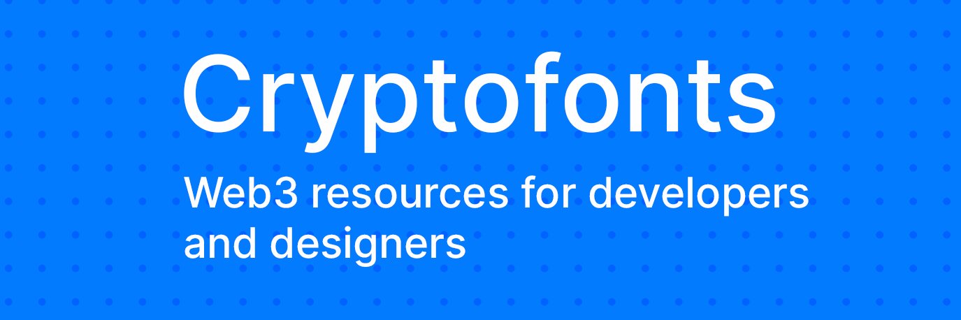 CryptoFonts banner