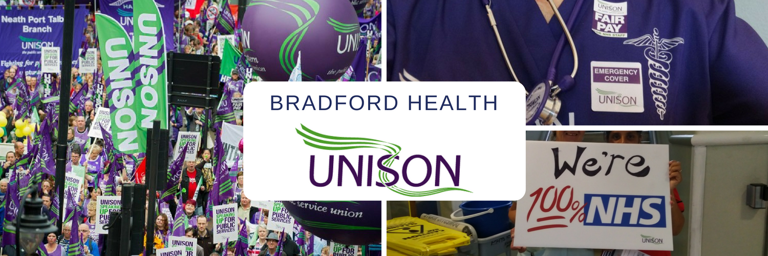 Unison Bradford Health banner