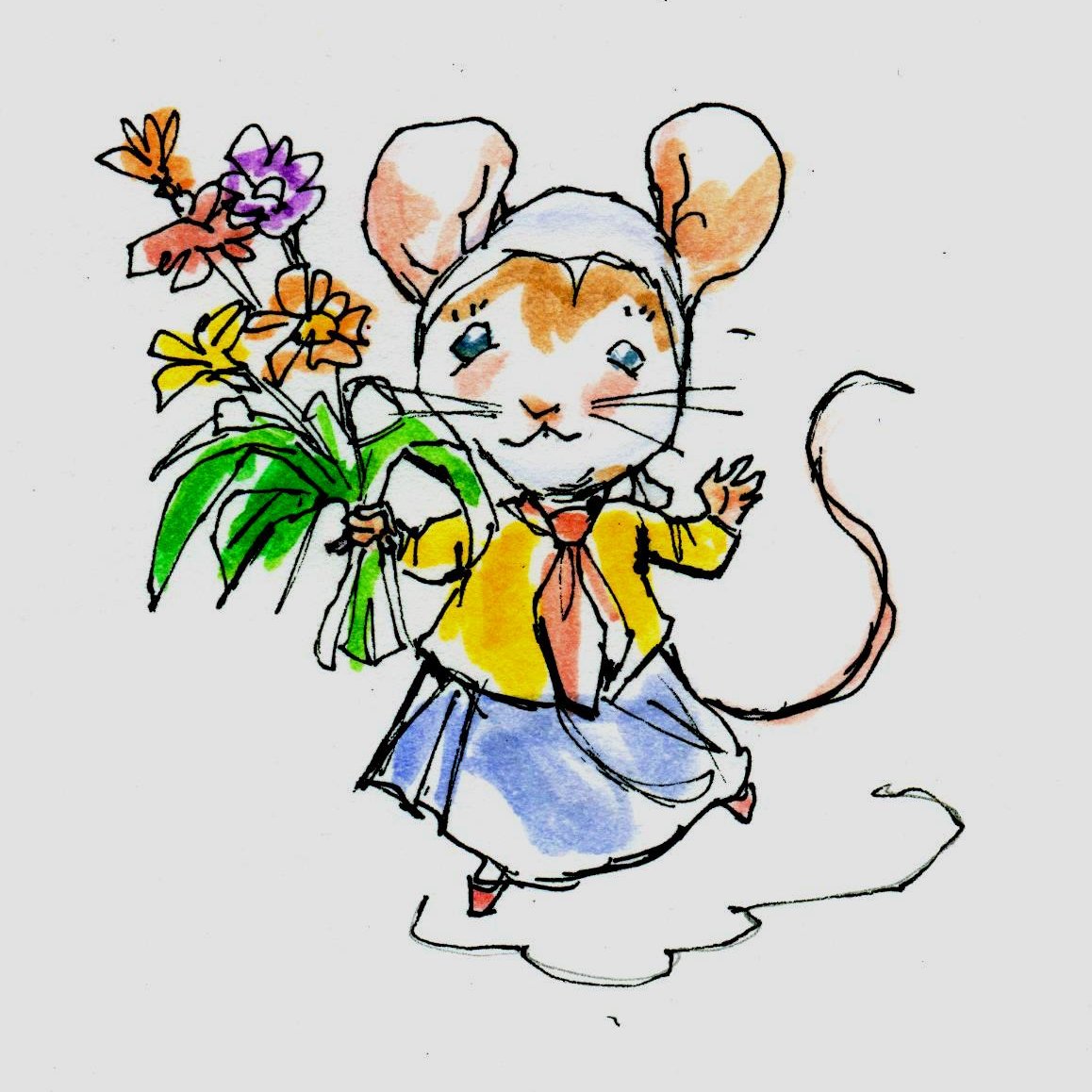 Sister Maus is an 18th century mouse who lives in Salem College, in Winston Salem NC. She is smart, sweet, small and historical.