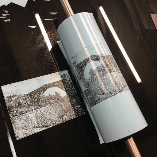 Specialist Printmakers Studio & Gallery, hand built printing presses & materials. Jenny Gunning Printmaker & Printmaking workshops and bespoke museum framing.