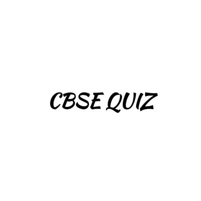 CbseQuiz's profile picture. #cbsequiz