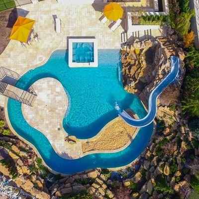 Lap pool, exercise pools and lazy rivers powered by RiverFlow.