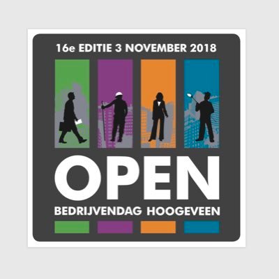 OBDHoogeveen's profile picture. Op zaterdag 4 november 2017 vindt de 15e editie van de Open Bedrijven Dag Hoogeveen plaats. De kans om eens achter de schermen te kijken.