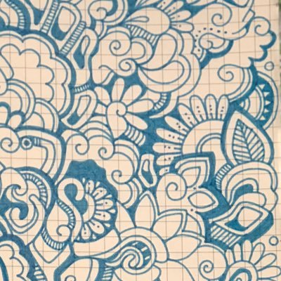 plants, photos, drawings, and not much else