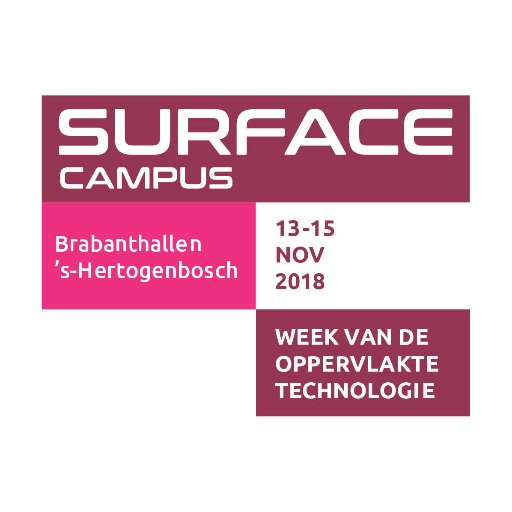 SURFACE Campus is hét vakevent voor oppervlaktetechnologie. 13 t/m 15 november 2018