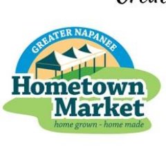 Greater Napanee Hometown Market Twitter page.  Our Hometown Market runs every Saturday in Conservation Park between June - September. #HandMadeHomeGrown