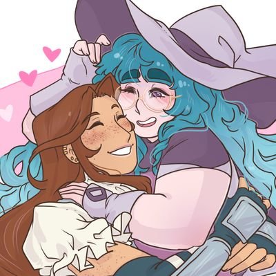 A slowburn JRPG-themed lesbian comic about a witch and a magic knight who fall in love. (We promise they get together.)