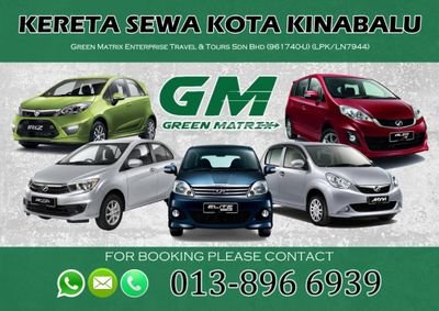 Perkhidmatan 
KERETA SEWA Di Kota Kinabalu Sabah
Respon Pantas 
Call/Watsapp 0138966939