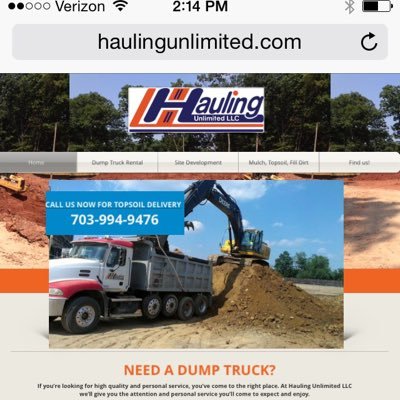 haulingultd's profile picture. SWAM DBE small business. We haul construction debris off job sites (demo, dirt, brick/block,concrete etc) We deliver  dirt, topsoil, mulch, aggregate stone etc.