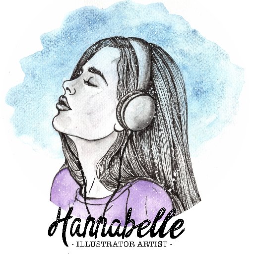 HannabelleArt's profile picture. ♡ Ink & watercolour illustrations ♡ Custom made ♡ See website for originals ♡