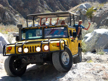 4 star off-road hummer tours to Joshua Tree Nat'l Park & San Andreas Fault line in style... Indiana Jones style