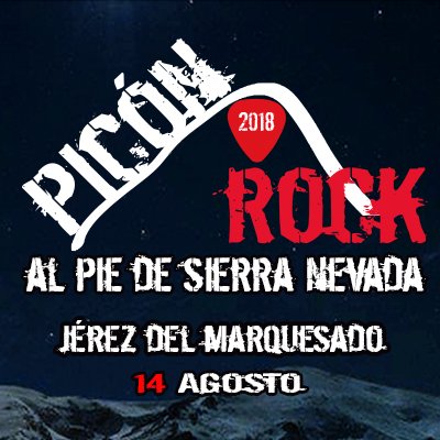 Festival musical y cultural Piconrock: Rock, Blues, Ska, Punk, Fusión, Flamenco, Reggae y cualquier estilo musical. Agosto #JérezdelMarquesado #Granada