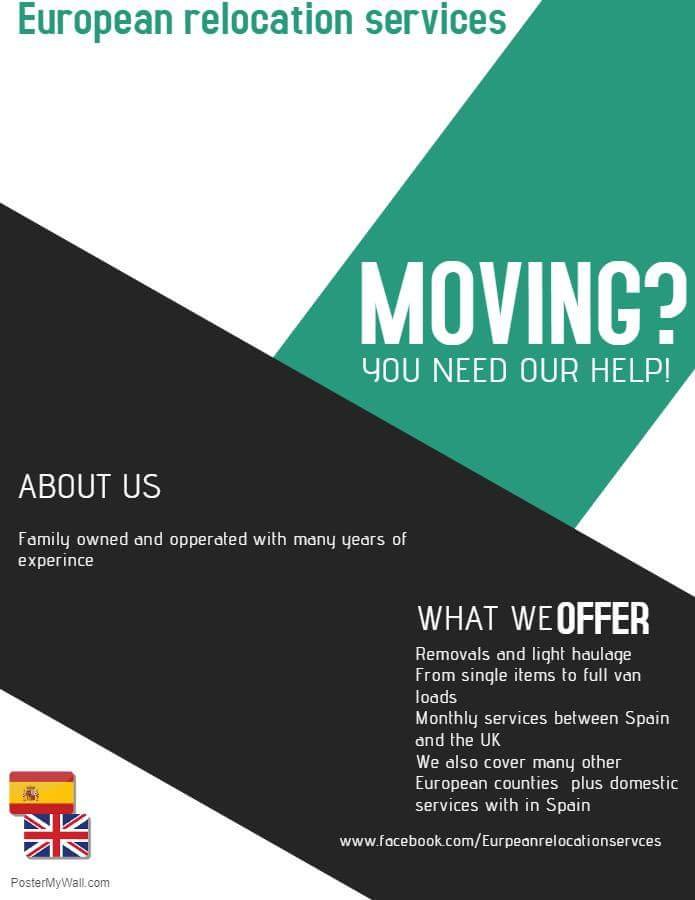 Hi I am Lynne from ERS Removal services ltd trading as European relocation services
We r a family owned #removal company founded 2012
#Spain
#Movers
etc