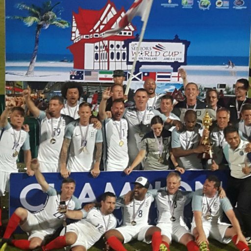 The England Veterans are the current holders and 5 time winners of the Seniors World Cup, held annually in Thailand.