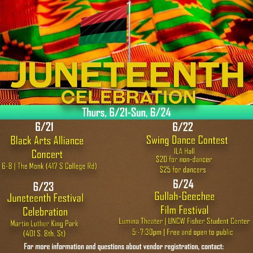 Juneteenth Wilmington is a local organization committed to the betterment of our community through education and involvement.