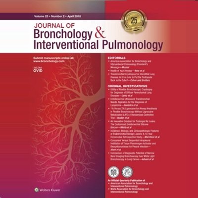 Journal of Bronchology & Interventional Pulmonology is the first journal devoted exclusively to bronchoscopy and closely related subjects.