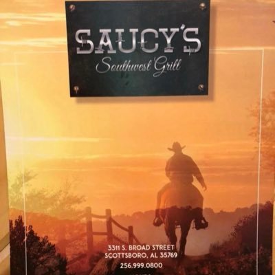 Come join us at Saucy’s 3311 S.Broad Street Scottsboro, Al 35768. (256)-999-0800