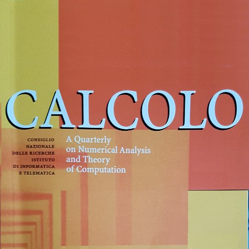 calcolojournal's profile picture. Calcolo is a Quarterly on Numerical Analysis and Theory of Computation of the Italian National Research Council published by Springer Nature