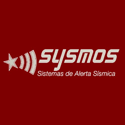 Cuenta oficial de Sysmos, sistema de alerta sísmica anticipada desarrollado en Chile.