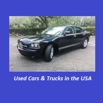 A place for sellers and buyers of used cars, trucks & SUVs in the USA to come together. Dealers, Private Sellers and Individual consumers. Also see our FB Group
