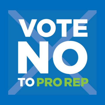 BC has democratically rejected Pro-Rep twice in favour of the stable & simple system that has served us well for 150 years. We're here to keep it that way.