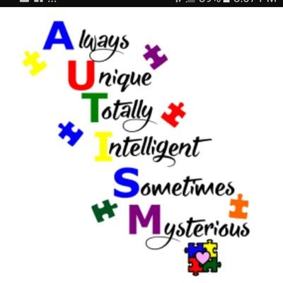 I am a very special person because I have an disability called autism and I have to live with its life changes day after day.