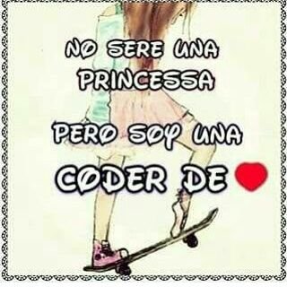 lo mejor de esta vida es q soy una coder de corazon❤