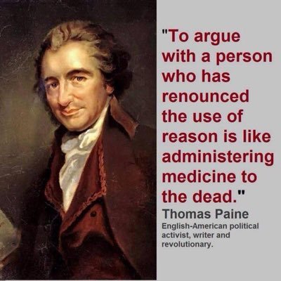 My only wish is that people would shut off fox news and CNN and read a book like CommonSense or Rights of Man and let Paine explain what a true patriot is